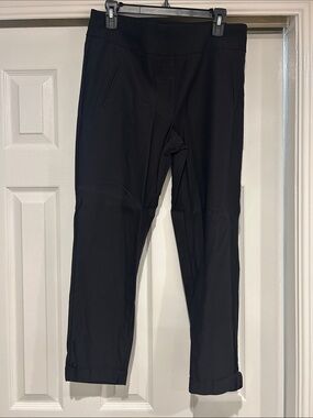 Jules & Leopold Black Crop Ponte Pants